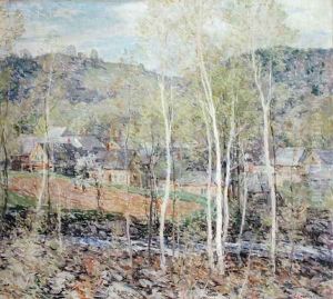 The Village in Spring, 1923 by Willard Leroy Metcalf