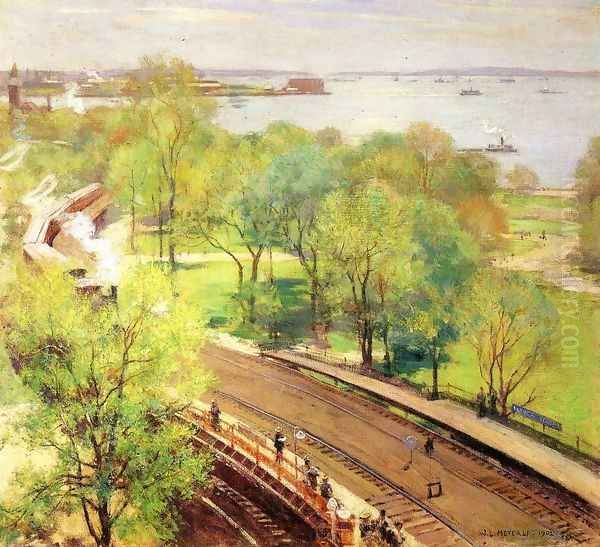Battery Park, Spring - view 1