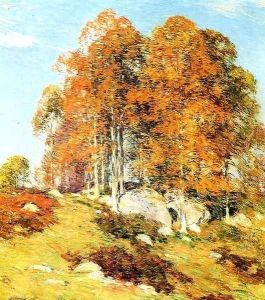 Close of Day on the Maine Shore 1881 by Willard Leroy Metcalf
