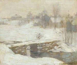 First Sketch for 'White Mantle' by Willard Leroy Metcalf