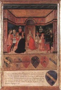 Pope Pius II Names Cardinal His Nephew 1460 by Francesco Di Giorgio Martini