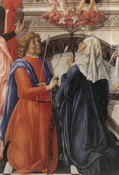The Coronation of the Virgin (detail 2) 1472-73 by Francesco Di Giorgio Martini