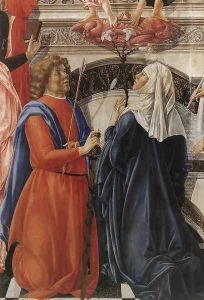 The Coronation of the Virgin (detail 2) 1472-73 by Francesco Di Giorgio Martini