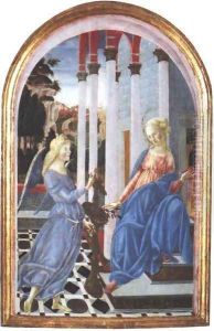 Annunciation 1470-72 by Francesco Di Giorgio Martini