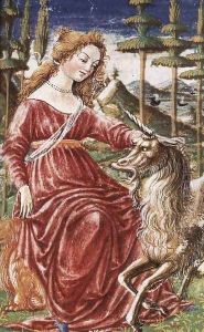 Chastity with the Unicorn 1463 by Francesco Di Giorgio Martini