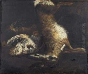 Jagdstillleben Mit Hase Und Fasanen