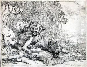 Zwei Hunde
An Einem Brunnen by Jan Fyt