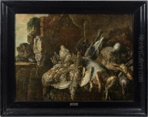 Jagdstilleben Mit Vogeln Und Hase by Jan Fyt