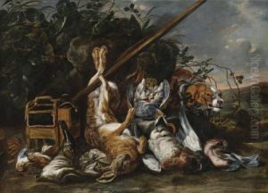 Game And Hunting Acoutrements In A Landscape Game And Hunting Acoutrements In A Landscape