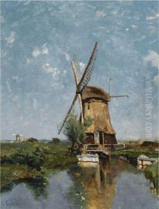 A Mill In A Polder Landscape