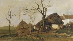 A View On A Belgian Village by Paul Joseph Constantine Gabriel