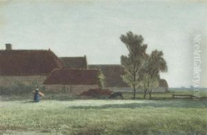 By The Farm House by Paul Joseph Constantine Gabriel