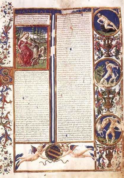 First page of the Codex De Animalibus - view 1