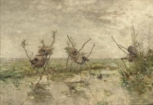 Eendennesten: Duck-nests In A Polder Landscape by Paul Joseph Constantine Gabriel