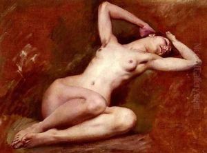 Etude Pour La Figure De La Source A L'opera Comique De Paris (Study for the Figure of the Source at the Paris Comic Opera) by Luc-Olivier Merson