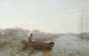 Early Morning: The Solitary Fisherman by Paul Joseph Constantine Gabriel