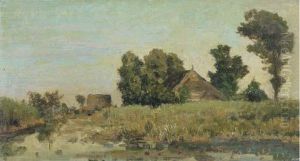 Zomermorgen: A Polder Landscape Near Kortenhoef In Summer