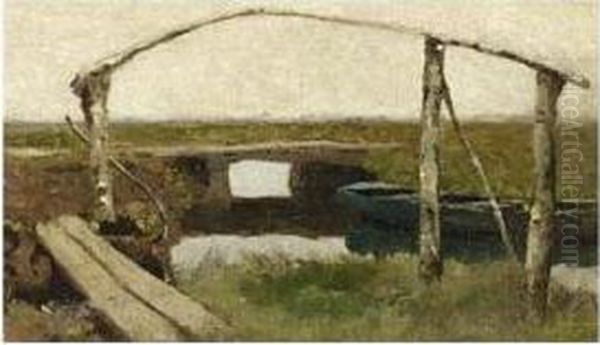 A Bridge In A Polder Landscape - view 1