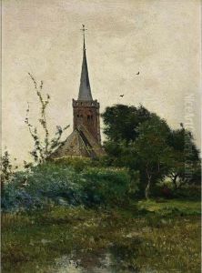 A View Of The Church In Noorden A View Of The Church In Noorden