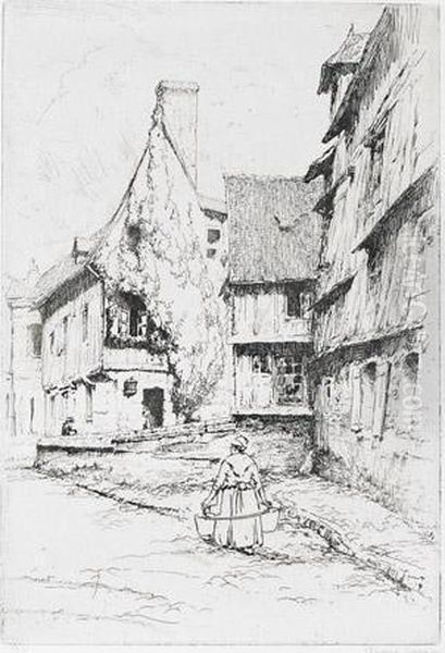 Une Rue A Candebec - view 1