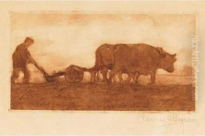 Oxen Ploughing, Quebec