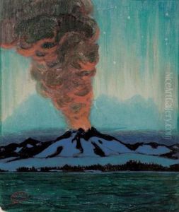 Volcan D""arctique by Clarence Alphonse Gagnon