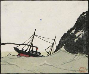 Schooner In A Squall - Study From Le Grand Silence Blanc Schooner In A Squall - Study From Le Grand Silence Blanc