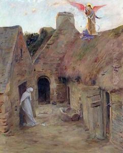 The Annunciation 1908 by Luc-Olivier Merson