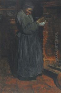 The Shy Model by Clarence Alphonse Gagnon