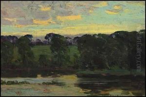 St-eustache Evening by Clarence Alphonse Gagnon