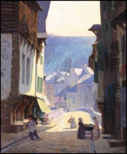 Street Scene In Sunlight, Dinan