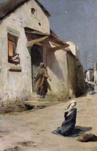 The Arrival at Bethlehem 1897 by Luc-Olivier Merson