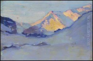 Dans Les Alpes by Clarence Alphonse Gagnon