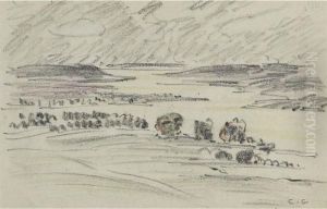 Landscape Sketch by Clarence Alphonse Gagnon