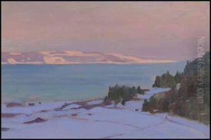 Le St. Laurent Et L'ile Aux Coudres by Clarence Alphonse Gagnon