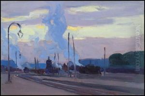 Gare D'acheres, France by Clarence Alphonse Gagnon