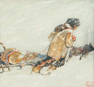 Mush, A Study For The Grand Silence Blanc by Clarence Alphonse Gagnon