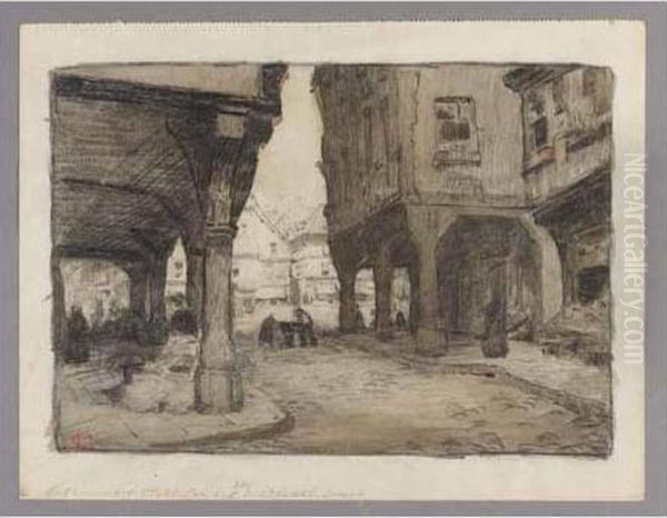 A Folio Of Drawings Of French Towns - view 1
