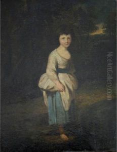 Portrait Of Country Girl By A Woodland Pool Portrait Of Country Girl By A Woodland Pool