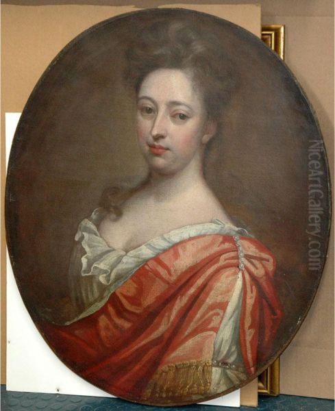 Portrait Of A Lady In A Red Cloak - view 1
