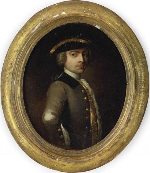 Portrait Of A Gentleman, Half-length, In A Tricorne - view 1