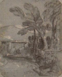 Wooded River Landscape by Thomas Gainsborough