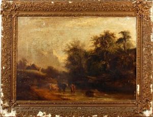 Landscape With Cattle by Thomas Gainsborough