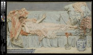Lilies by Albert Joseph Moore