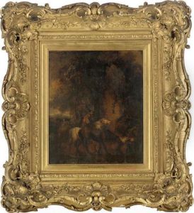 Horses Watering At A Fountain by Thomas Gainsborough