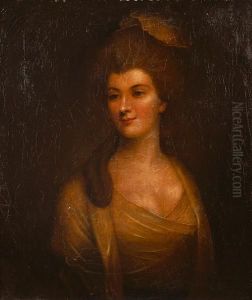 A Portrait Of A Lady In A White Dress, Bust-length