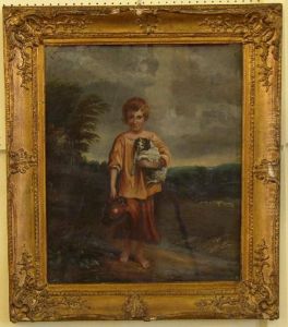 Cottage Girl With Dog And Pitcher by Thomas Gainsborough