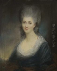 Half Length Portrait Of A Young Lady by Thomas Gainsborough