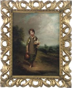 Cottage Girl With Dog And Pitcher by Thomas Gainsborough