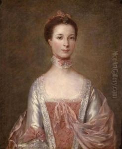 Portrait Of Mrs. Edwin Lascelles, Nee Elizabeth Dawes by Thomas Gainsborough